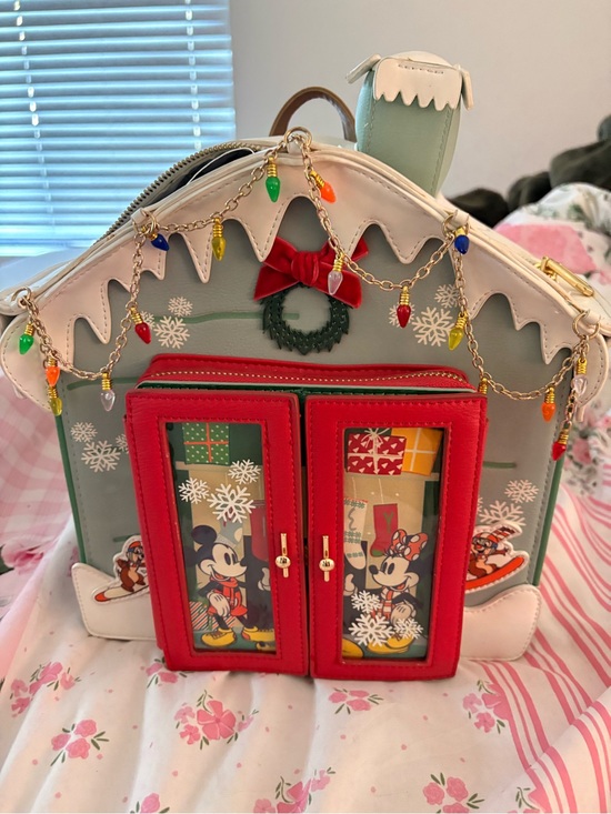 Loungefly Handbags - Disney Loungefly Christmas House Embellished Backpack